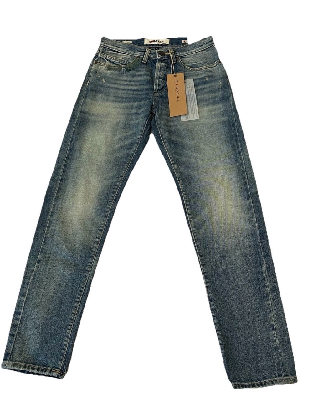 Boro Japanese Selvedge Sapporo Jeans Sashiko Detail Mid-Rise Women’s 24 (28x29)